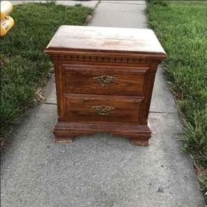 Wooden nightstand