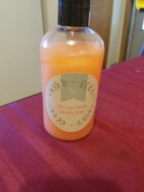 Georgia peach milk bubble bath