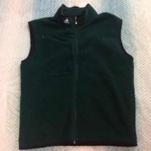 Adidas Fleece Zip Front Athletic Vest