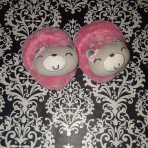 Baby Girl Bear Slippers
