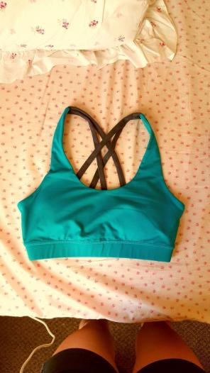 Aqua Crossback Sports Bra