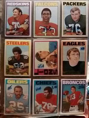 1972 Topps Football cards set #3