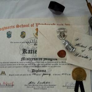 Harry Potter Custom Diploma