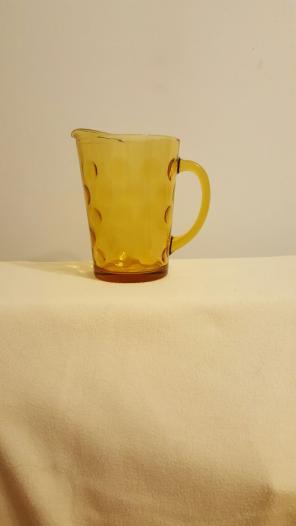 Pressed glass vintage pitcher