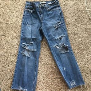 Levi’s High Waisted Distressed Jeans
