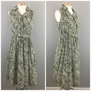 Cynthia Rowley Green Midi Button Up Dres