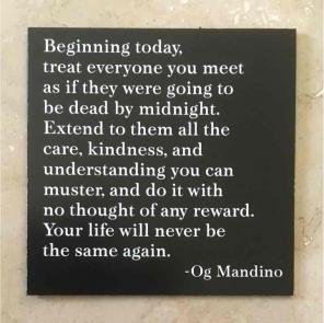 OG MANDINO Inspirational Quote Magnet