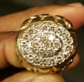Diamond Cluster Ring