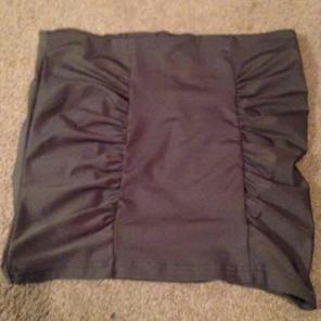 Grey stretch mini skirt
