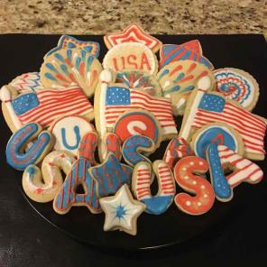 Fourth of July sugar cookies!