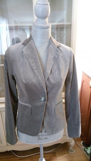 Banana Republic Gray Velvet Blazer