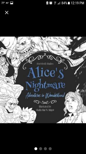 Alice's Nightmare adult coloring book