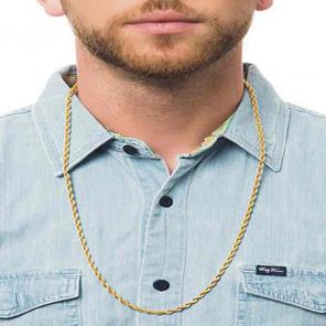 12K YELLOW GOLD ROPE CHAIN