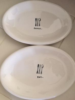 Rae Dunn Icon Ovals 2 Savor 2 Eat