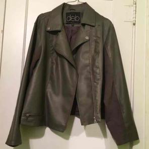 Green leather jacket
