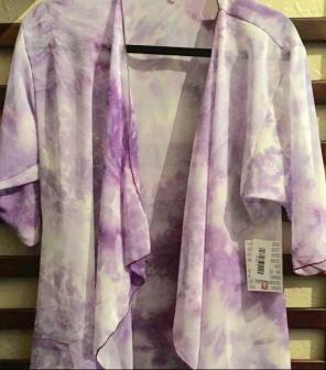 Lularoe S Tie Dye Shirley BNWT Purple