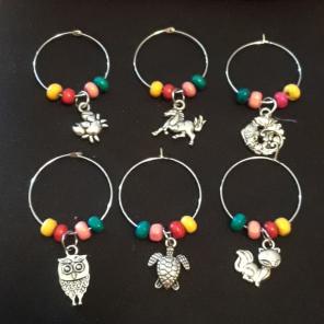 Wine glass jewelry