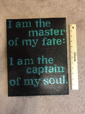 Handmade Glitter Quote Board