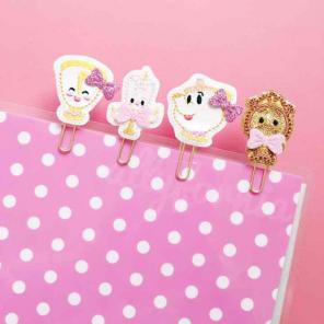 Four planner clips beauty and the beast