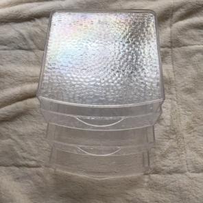 Clear Makeup Organizer w/ 3 Drawers