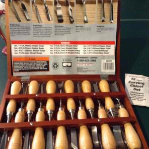 Master grip 12piece carving chisel set
