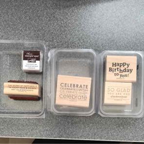 Stampin' Up! Birthday stamps