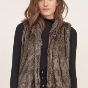 abercrombie & fitch faux fur vest