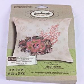 Rose Patch Pillow Cover Embroidery