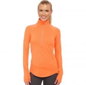 Orange under armour quater zip