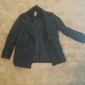 Buffalo Jean Dark Grey Prof PeaCoat Sz S