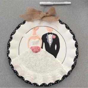 10" Wedding Plate&Personalization Marker