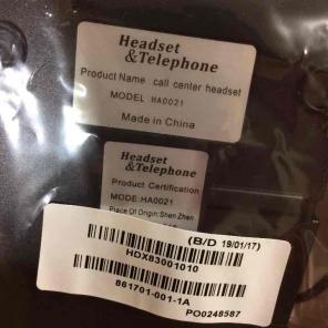 AGPtEK Headset & Telephone model HA0021