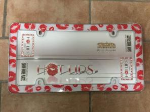 Hot Lips License Plate Frame