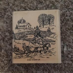 Christmas Scenery Stampin Up Stamp