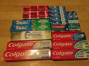 Expired toothpaste crest Colgate lot