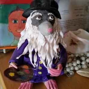 Polymer clay Leonardo Da Vinci Mole