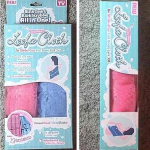 Loofa body Cloth bath shower NWT 2 set