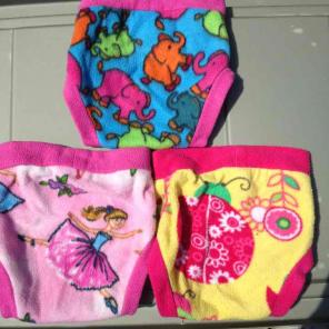 3 Size Med Fleece Cloth Diaper Covers