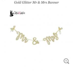 Glitter Mr. & Mrs. Banner