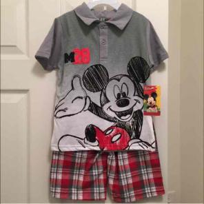 NWT Disney Mickey Mouse Outfit 4T