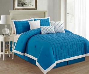 7pc turquoise comforter set