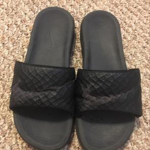 Black Nike Slides