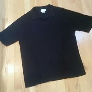 Alfani Medium Black Collar Sweater