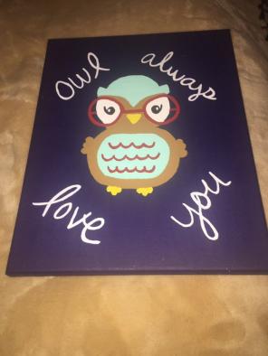 Owl Handmade Painting