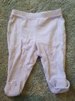 Purple and white stripe 3M pants