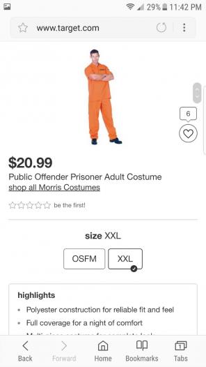 Mens convict costume
