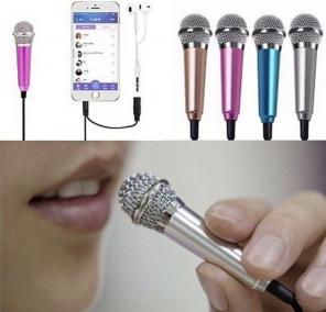 Mini Phone Microphone Color Silver