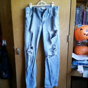 Ripped Levi jeans