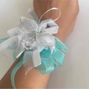 Prom Formal Fancy Corsage Mint Green