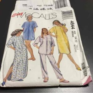 McCall's Easy # 4644 Nightgown Pattern